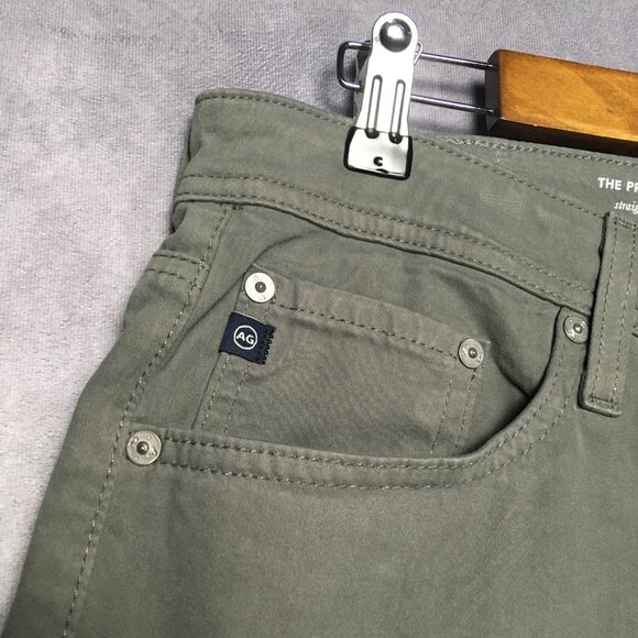 AG Men The Protege Straight Leg Pants size 31x31 Gray Flat Front Cotton Stretch - Picture 8 of 16